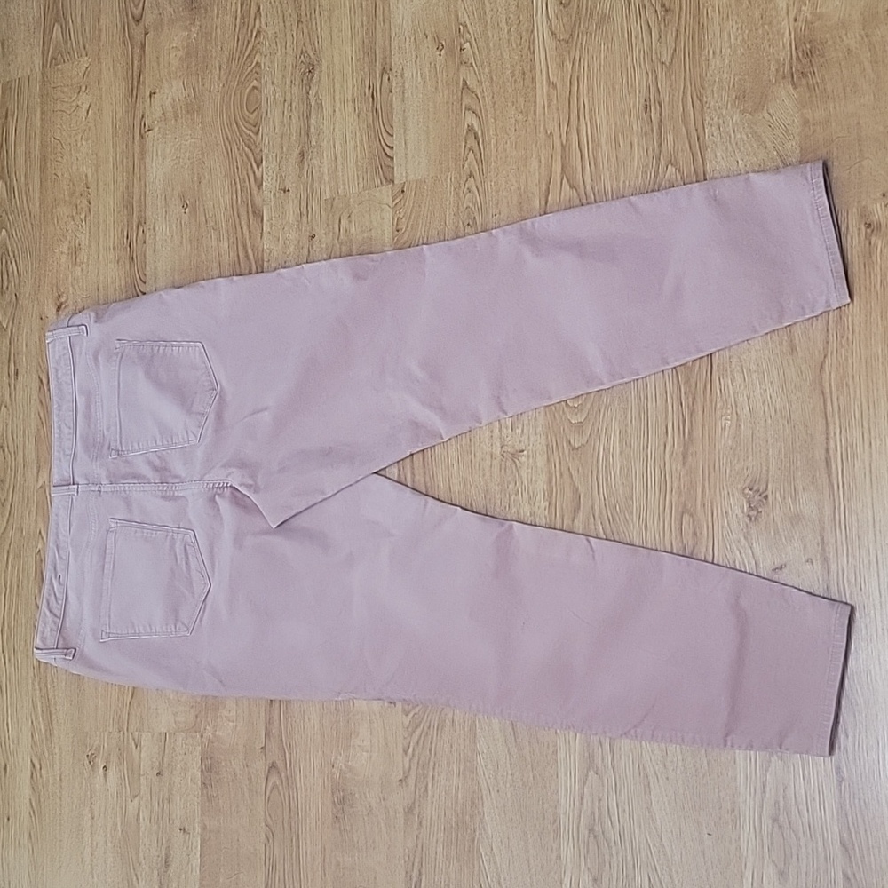 Talbots Pink Dusty Rose Corduroy High Waist Jegging Ankle Pants Size 14 - Picture 7 of 9